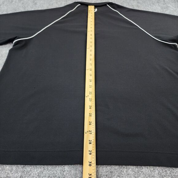 Footjoy Shirt Mens XL Black Polo Short Sleeve Performance Golf Elmira CC Logo - Picture 6 of 15